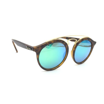 New Ray-Ban RB4256 60923R Matte Tortoise Sunglasses W/ Green Mirrored Lens 49mm