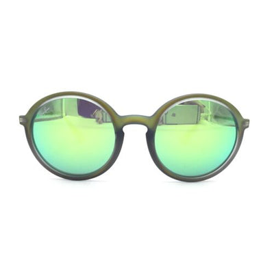 Ray-Ban RB4222 6169/3R Round Matte Green Gunmetal Sunglasses