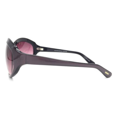 Oliver Peoples AU Black Violet Butterfly Sunglasses w/ Gradient Violet Lenses
