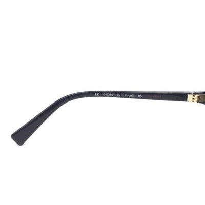 Oliver Peoples Bacall BK Black Squared Sunglasses w/ Gray Lenses
