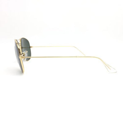 Ray-Ban Cockpit RB3362 001 Gold Pilot Sunglasses w/ G-15 Green Lenses 59mm