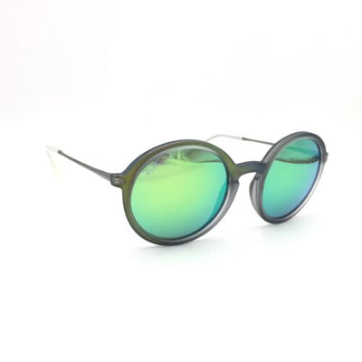 Ray-Ban RB4222 6169/3R Round Matte Green Gunmetal Sunglasses