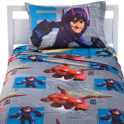 Big Hero 6 Heroic Robot Twin Sheet Set