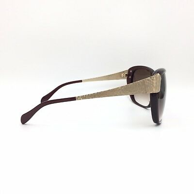 Oliver Peoples Skyla Dark Red Square Sunglasses Brown Gradient 62mm lenses