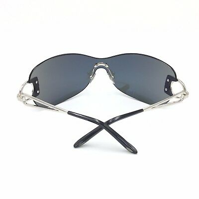 Fred Lunettes Success Solaire 102 Silver Shield Sunglasses Grey lenses
