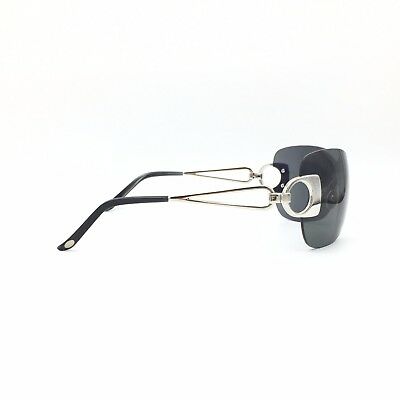 Fred Lunettes Success Solaire 102 Silver Shield Sunglasses Gray lenses