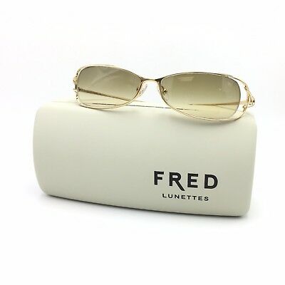 Fred Lunettes Volute N3 206 Rectangular Sunglasses Brown Gradient 57mm lenses