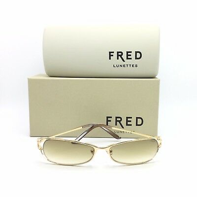 Fred Lunettes Volute N3 206 Rectangular Sunglasses Brown Gradient 57mm lenses