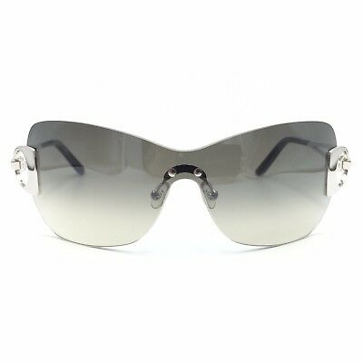 Fred Lunettes Success Solaire 112 Silver Shield Sunglasses Grey Gradient lenses