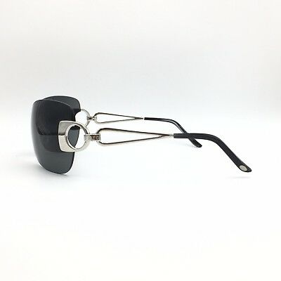 Fred Lunettes Success Solaire 102 Silver Shield Sunglasses Gray lenses