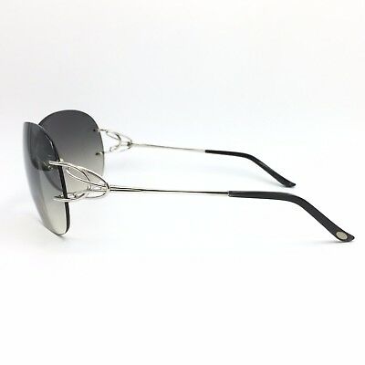 Fred Lunettes Volute Solaire F3 102 Silver Shield Sunglasses Grey Gradient lens