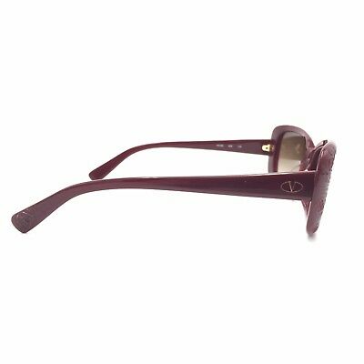 Valentino V619S 606 Burgundy Squared Frame Brown Gradient 33mm lenses