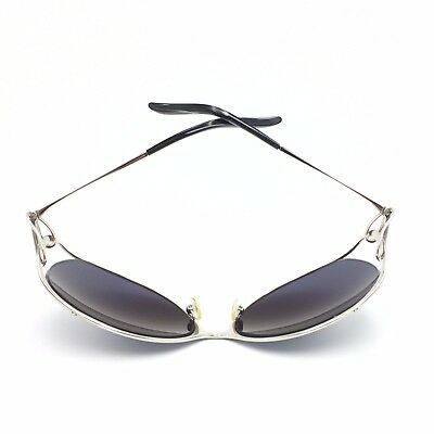 Fred Lunettes Volute N1 102 Silver Round Sunglasses Gray 70mm lenses