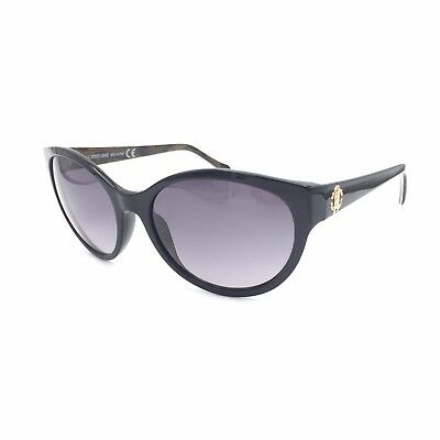 Roberto Cavalli Alrischa 824S 05B Black Cat Eye Sunglasses Gradient 58mm lenses