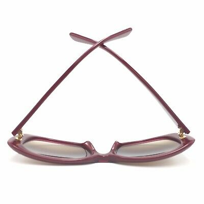 Valentino V619S 606 Burgundy Squared Frame Brown Gradient 33mm lenses