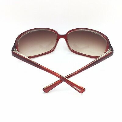 Oliver Peoples Sicry BB Transparent Red Square Sunglasses Gradient 66mm lenses