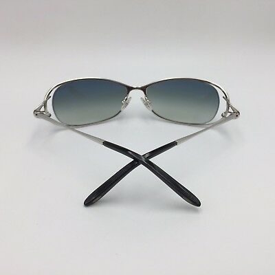Fred Lunettes Volute N4 Silver Rectangular Sunglasses Green Gradient 60mm lenses