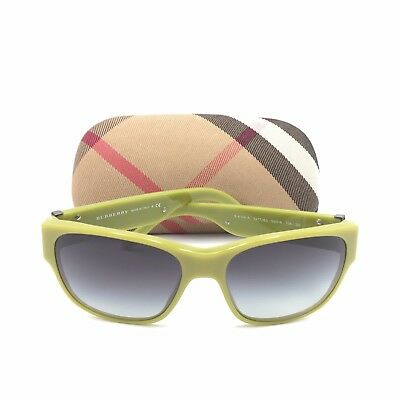 Burberry B4104-A 3277/8G Gunmetal Squared Sunglasses Gray Gradient 55mm lenses
