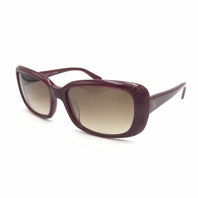 Valentino V619S 606 Burgundy Squared Frame Brown Gradient 33mm lenses