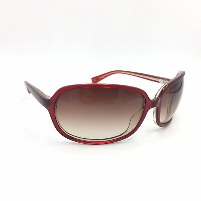 Oliver Peoples Sicry BB Transparent Red Square Sunglasses Gradient 66mm lenses