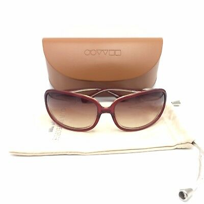 Oliver Peoples Sicry BB Transparent Red Square Sunglasses Gradient 66mm lenses