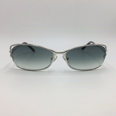 Fred Lunettes Volute N4 Silver Rectangular Sunglasses Green Gradient 60mm lenses