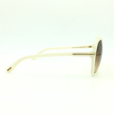 Tom Ford Carola TF 328 20F Ivory Butterfly Frame w/ Gradient Brown Lenses