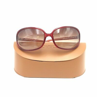 Oliver Peoples Sicry BB Transparent Red Square Sunglasses Gradient 66mm lenses