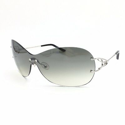 Fred Lunettes Volute Solaire F3 102 Silver Shield Sunglasses Grey Gradient lens