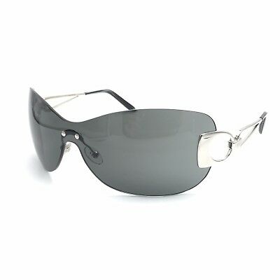 Fred Lunettes Success Solaire 102 Silver Shield Sunglasses Grey lenses