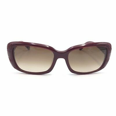 Valentino V619S 606 Burgundy Squared Frame Brown Gradient 33mm lenses