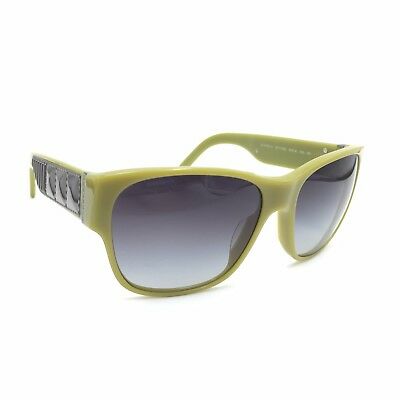 Burberry B4104-A 3277/8G Gunmetal Squared Sunglasses Gray Gradient 55mm lenses