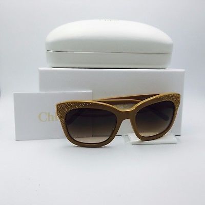 Chloe Chole CE626S 290 Nude Cat Eye Gradient Sunglasses Brown 55mm Lenses