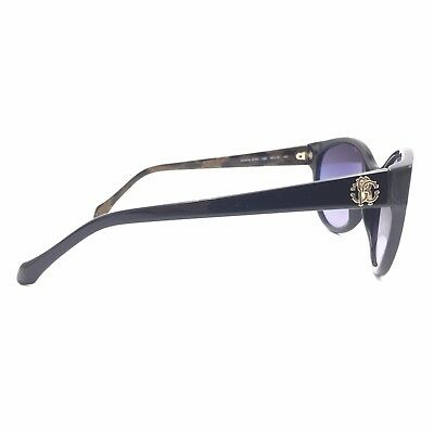 Roberto Cavalli Alrischa 824S 05B Black Cat Eye Sunglasses Gradient 58mm lenses