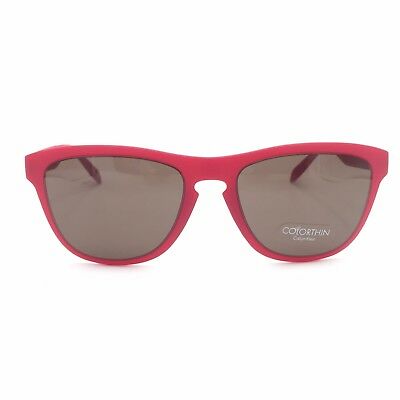 Calvin Klein 3165S 277 Matte Red Square Sunglasses Gray 54mm lenses