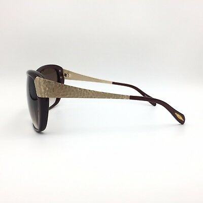 Oliver Peoples Skyla Dark Red Square Sunglasses Brown Gradient 62mm lenses