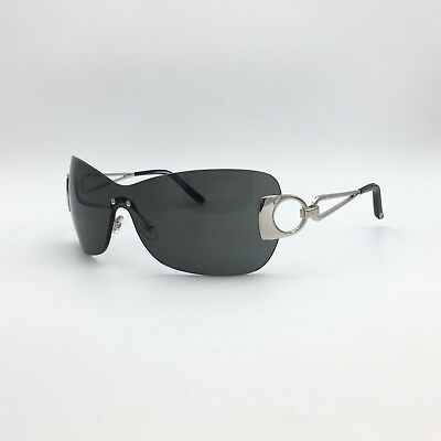 Fred Lunettes Success Solaire 102 Silver Shield Sunglasses Gray lenses