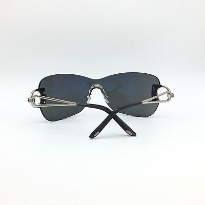 Fred Lunettes Success Solaire 102 Silver Shield Sunglasses Gray lenses