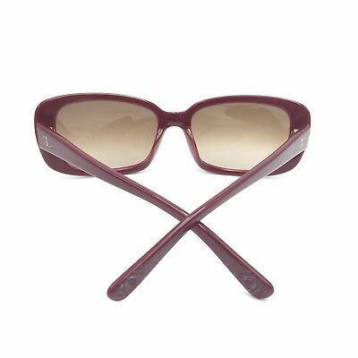 Valentino V619S 606 Burgundy Squared Frame Brown Gradient 33mm lenses