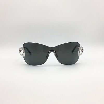 Fred Lunettes Success Solaire 102 Silver Shield Sunglasses Gray lenses