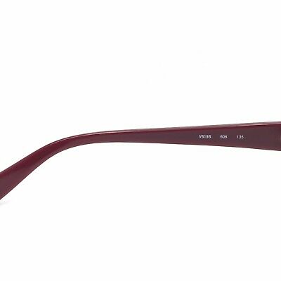Valentino V619S 606 Burgundy Squared Sunglasses Brown Gradient 33mm lenses