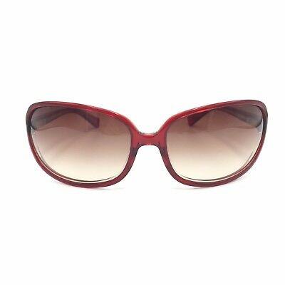 Oliver Peoples Sicry BB Transparent Red Square Sunglasses Gradient 66mm lenses