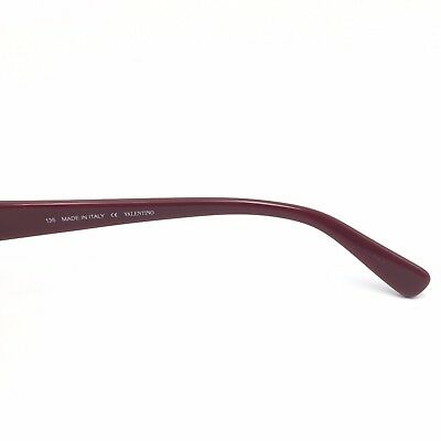 Valentino V619S 606 Burgundy Squared Frame Brown Gradient 33mm lenses