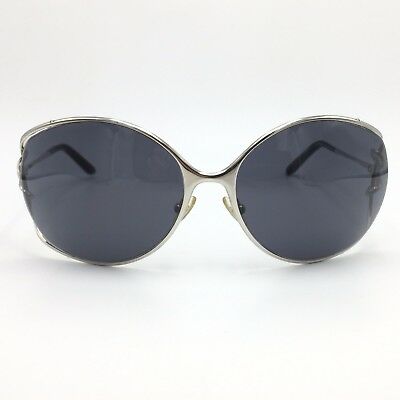Fred Lunettes Volute N1 102 Silver Round Sunglasses Gray 70mm lenses