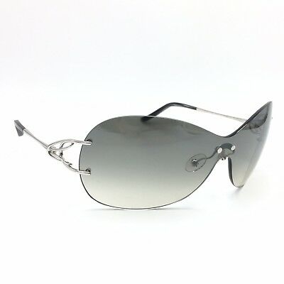 Fred Lunettes Volute Solaire F3 102 Silver Shield Sunglasses Grey Gradient lens