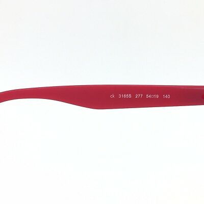 Calvin Klein 3165S 277 Matte Red Square Sunglasses Gray 54mm lenses