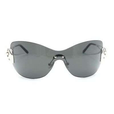 Fred Lunettes Success Solaire 102 Silver Shield Sunglasses Grey lenses