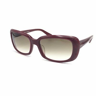 Valentino V619S 606 Burgundy Squared Sunglasses Brown Gradient 33mm lenses