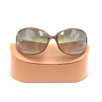 Oliver Peoples BB66 Brown Rectangular Sunglasses Gradient 68mm lenses