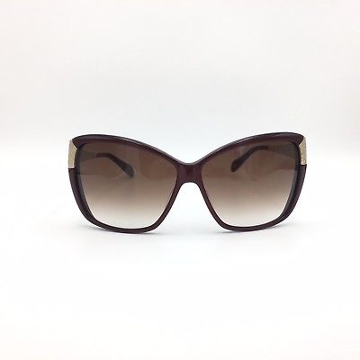 Oliver Peoples Skyla Dark Red Square Sunglasses Brown Gradient 62mm lenses